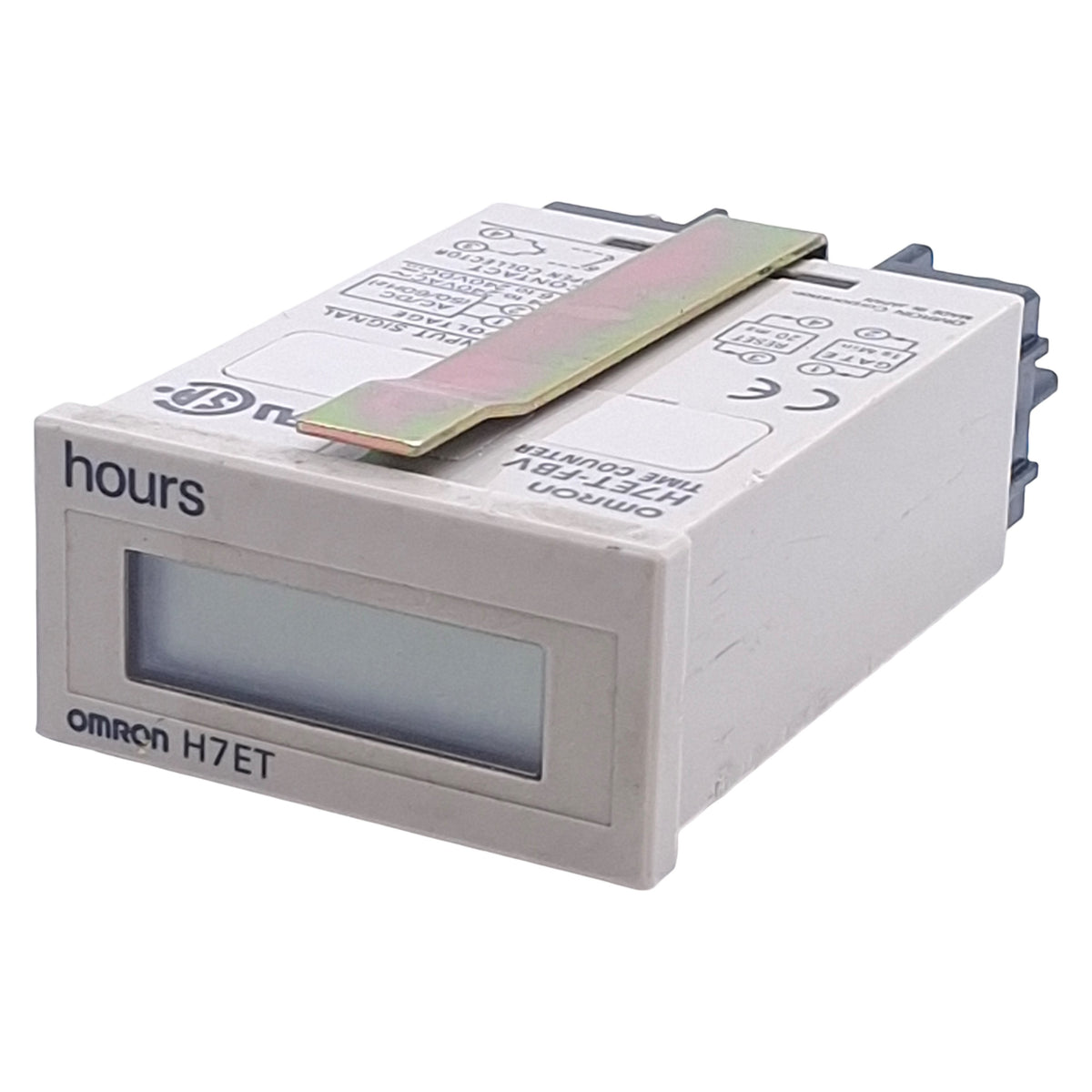 Used Omron H7ET-FBV Self-Powered Time Counter 7-Digit LCD, 24-240VAC/6-240VDC