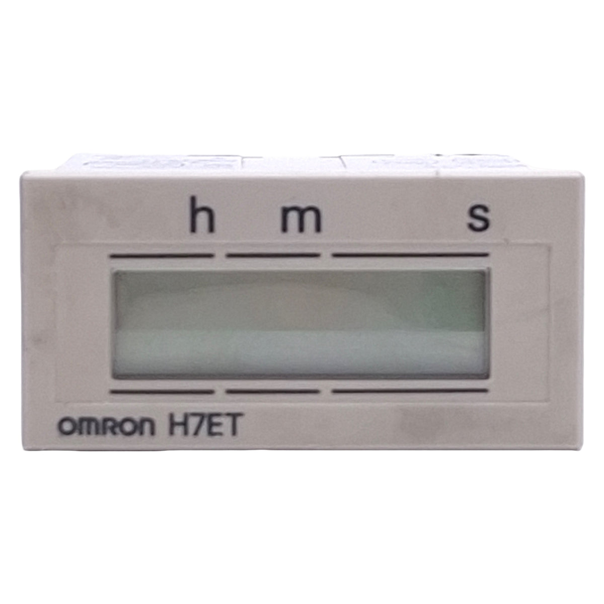 Used Omron H7ET-FBV1 Self-Powered Time Counter 7-Digit LCD, 24-240VAC/6-240VDC