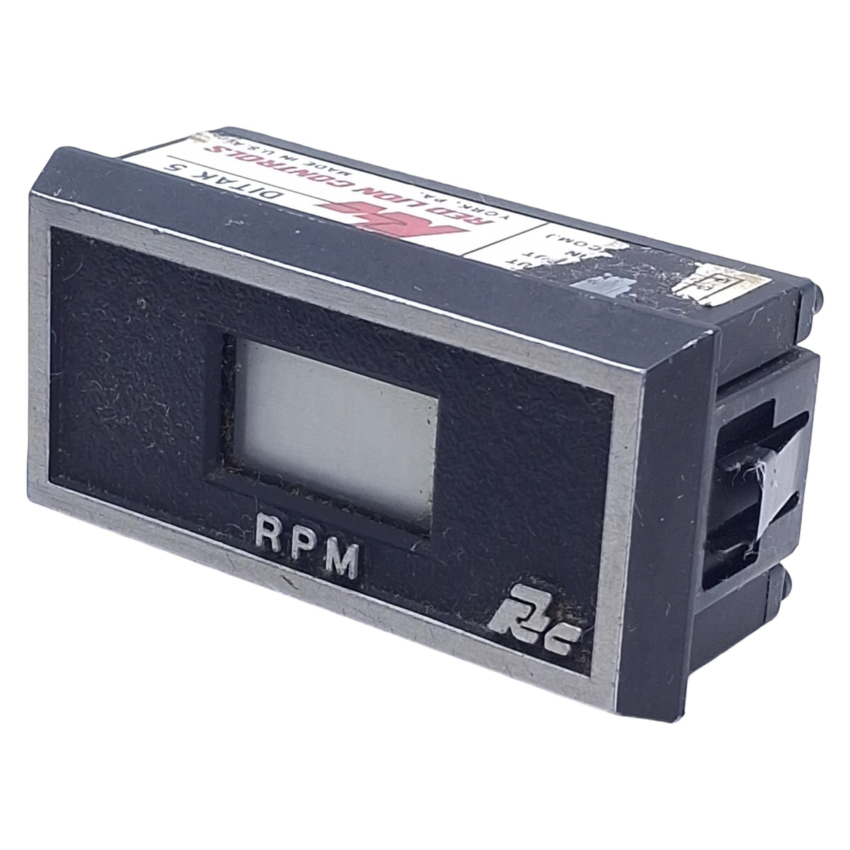 Used Red Lion DT500000 Ditak 5 Digital Tachometer 4-Digit LCD, 3 to 24VDC, 10KHz Max
