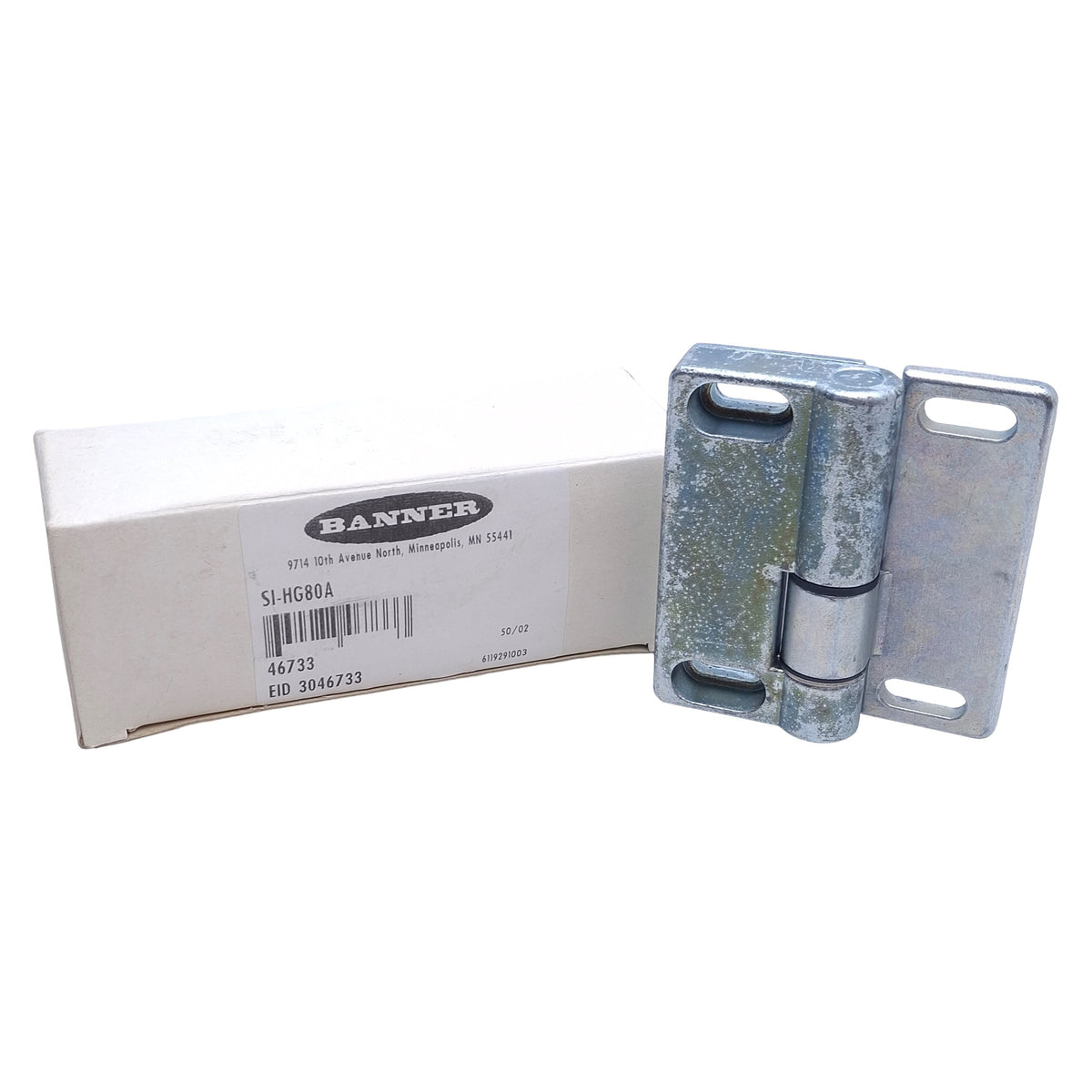 New Banner SI-HG80A Blank Safety Hinge Goes With SI-HG80 Series Hinge Switches