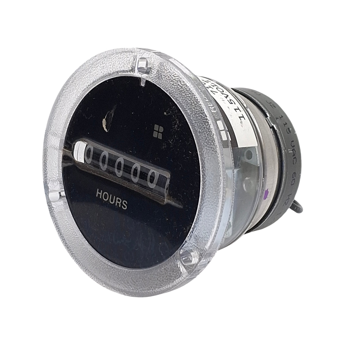 Used Redington 710-0002 Electromechanical Hours Meter, 6-Digit, 120VAC, Panel Mount