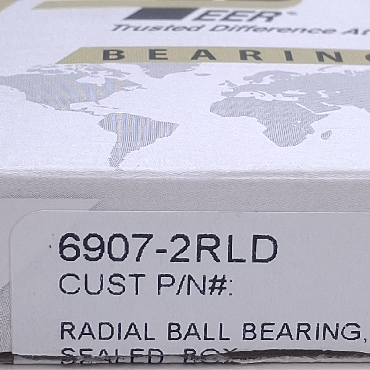 New PEER Bearings 6907-2RLD Radial Ball Bearing 1.37in Bore, 2.16in OD, 0.39in Width