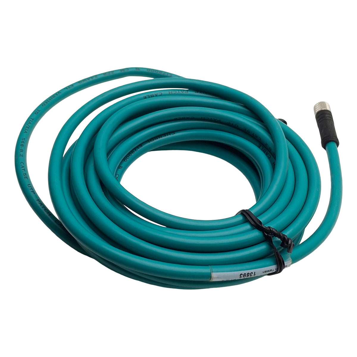 New – Open box Banner Engineering IVUC-E-415 Double Ended Cordset, M8 4-Pin F to RJ45 Male, 5m
