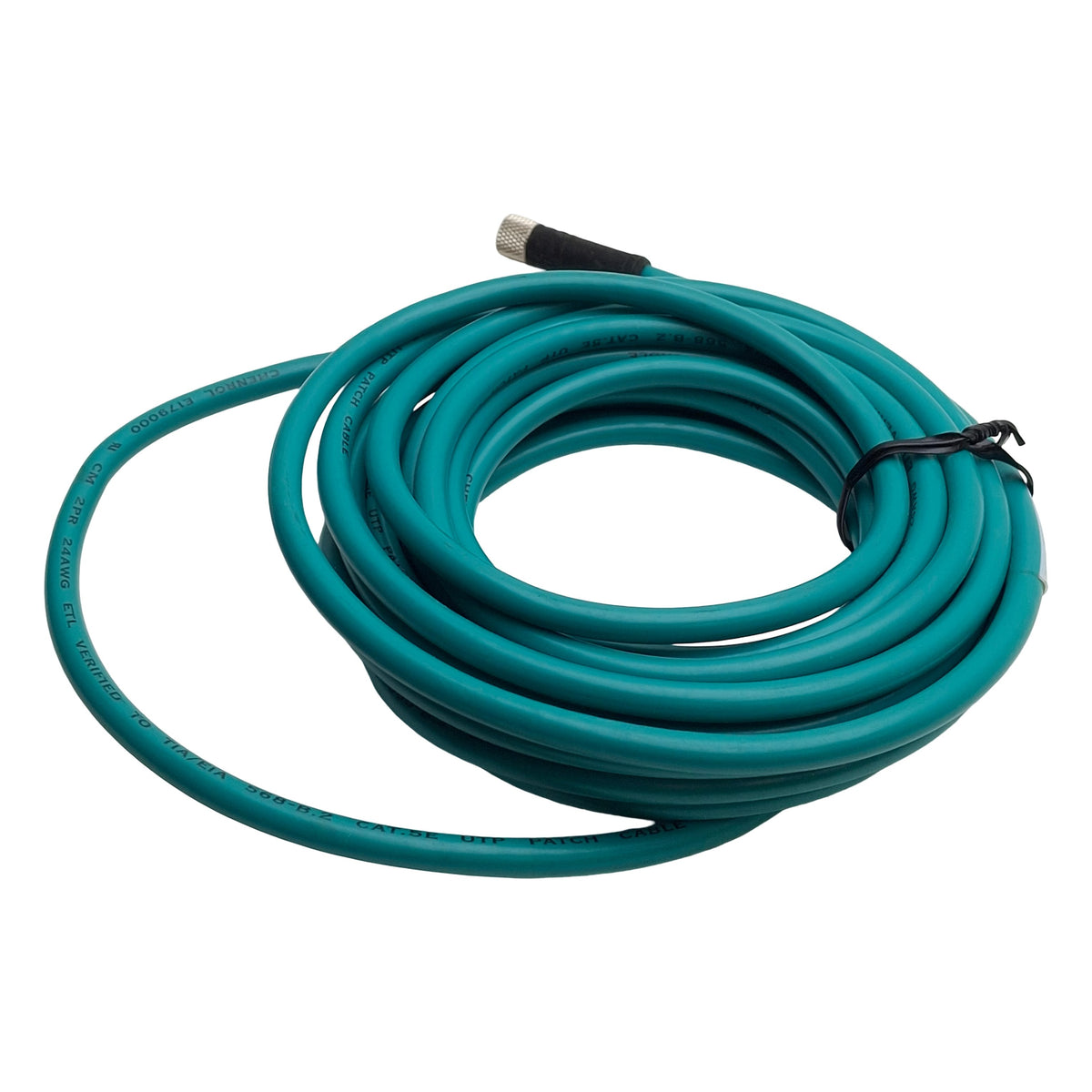 New – Open box Banner Engineering IVUC-E-415 Double Ended Cordset, M8 4-Pin F to RJ45 Male, 5m