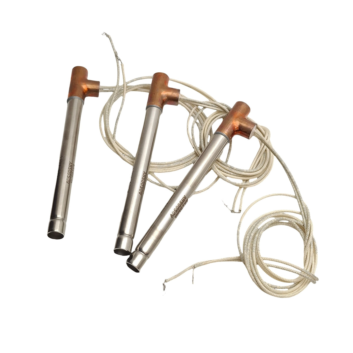 New – Open box Lot of 3 Entherm AH50050V Process Heaters, 120VAC, 600W, 5.5CFM, ø1/2in x 5in