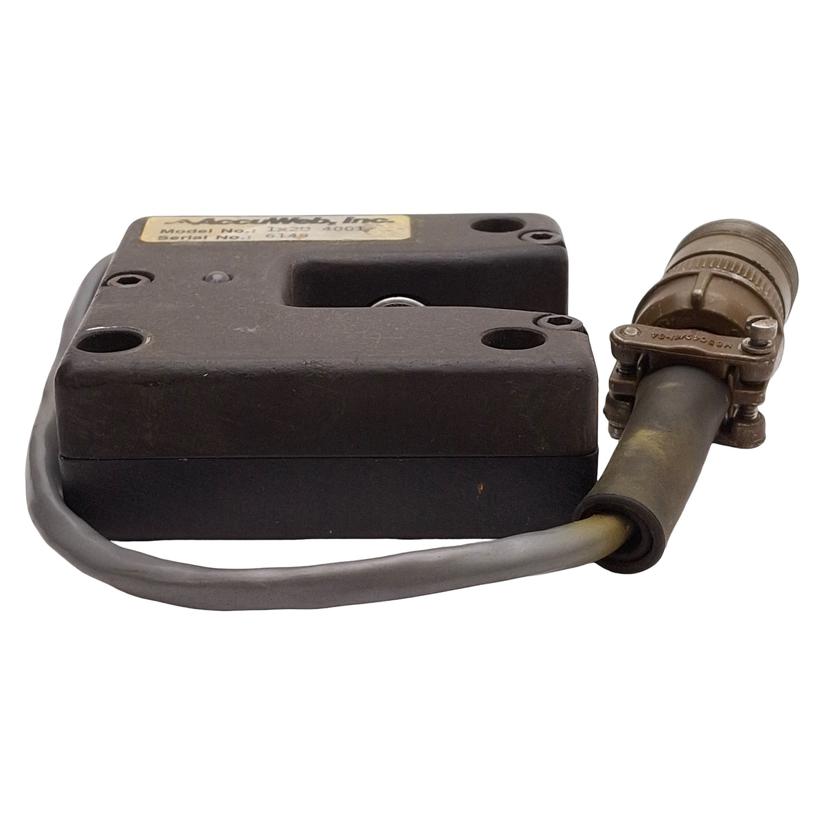 Used AccuWeb 1X2U 4001 Compensated Ultrasonic Edge Detector, 1in x 2in Throat
