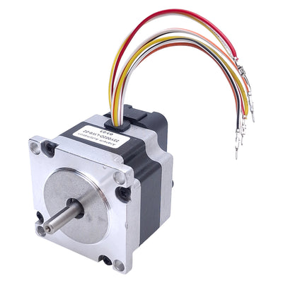 Used Anaheim Automation 23Y002D-LW8-02 Stepper Motor, NEMA 23, 8.1V 0.7A, 76oz-in