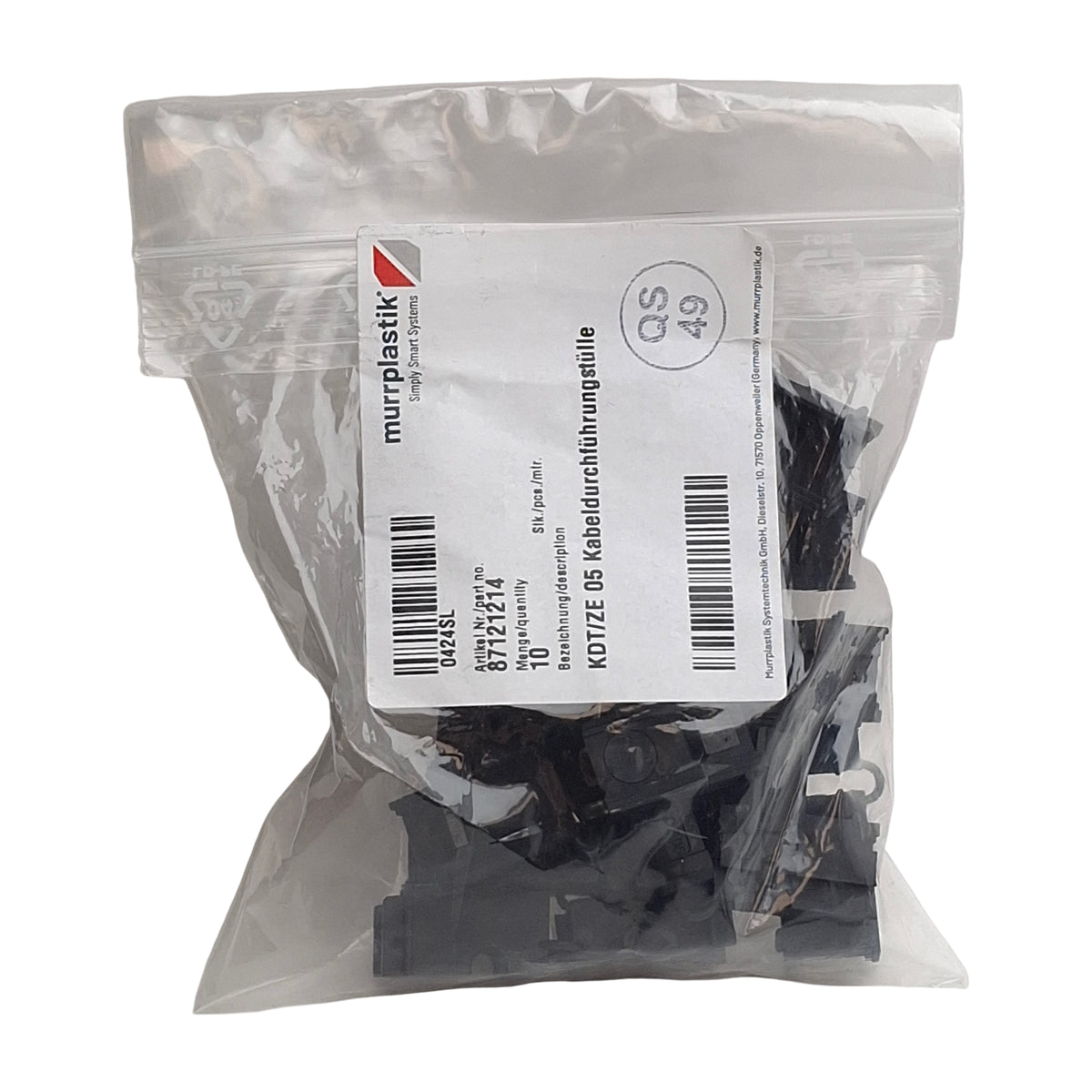 New Lot of 10 Murrplastik 87121214 Split Frame Grommet 0.197in to 0.236in, 5mm - 6mm