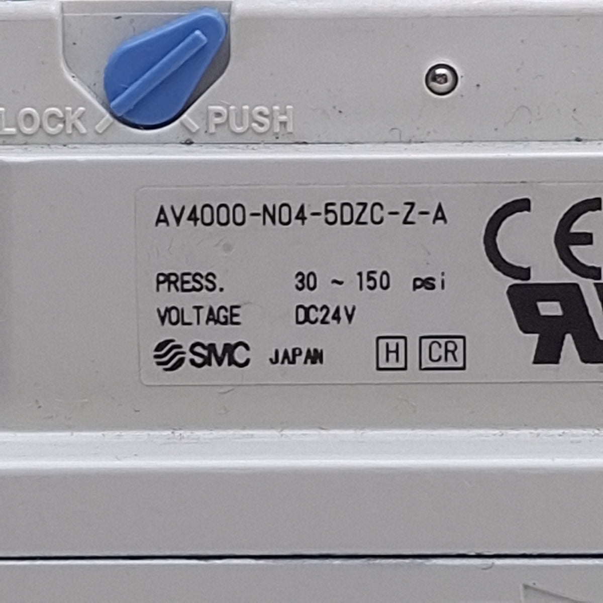 Used SMC AV4000-N04-5DZC-Z-A Soft Start Valve 1/2 NPT, 30-150psi, 24VDC Coil