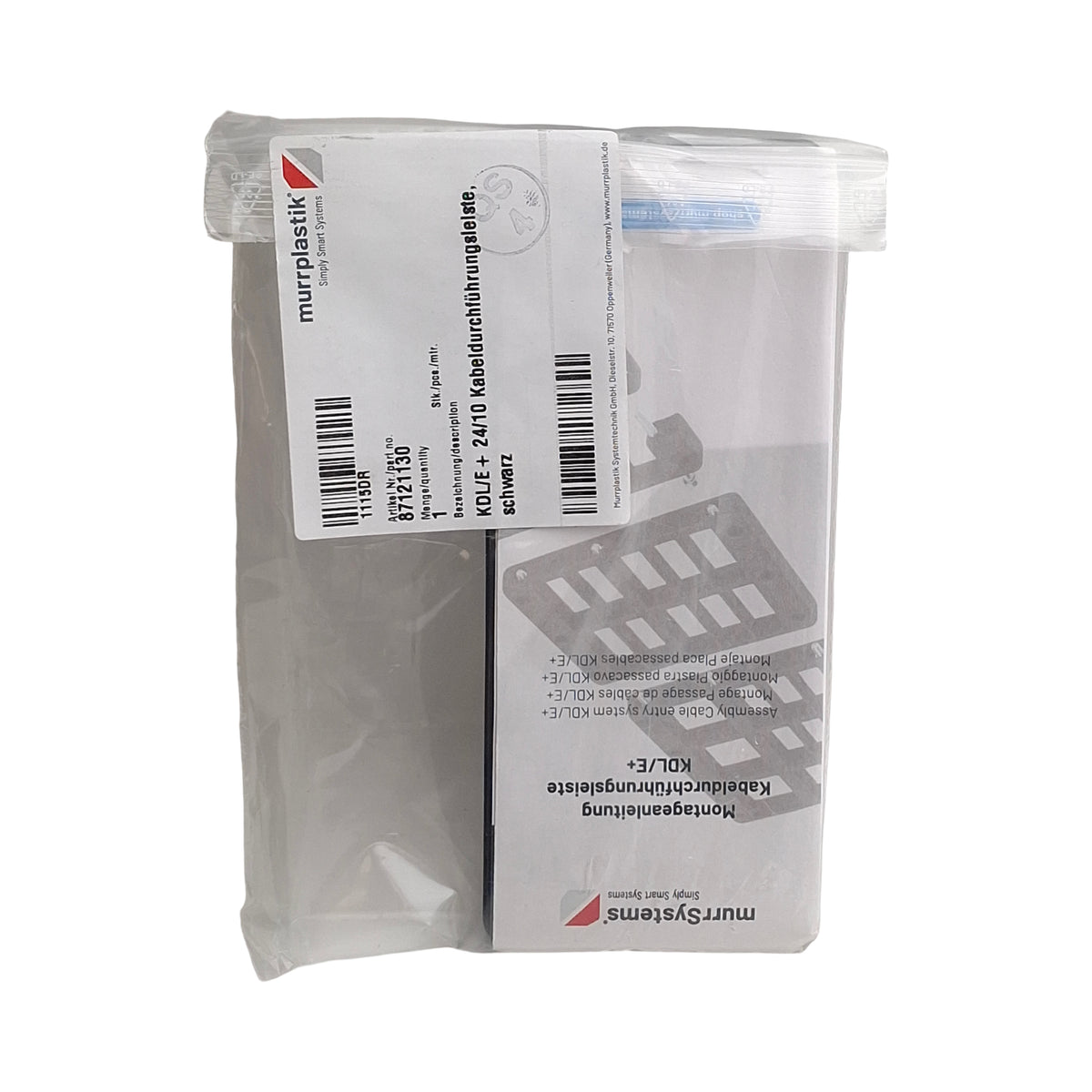New Murrplastik 87121130 KDL/E+ 24/10 Cable Entry Frame, 146mm x 60mm x 36mm