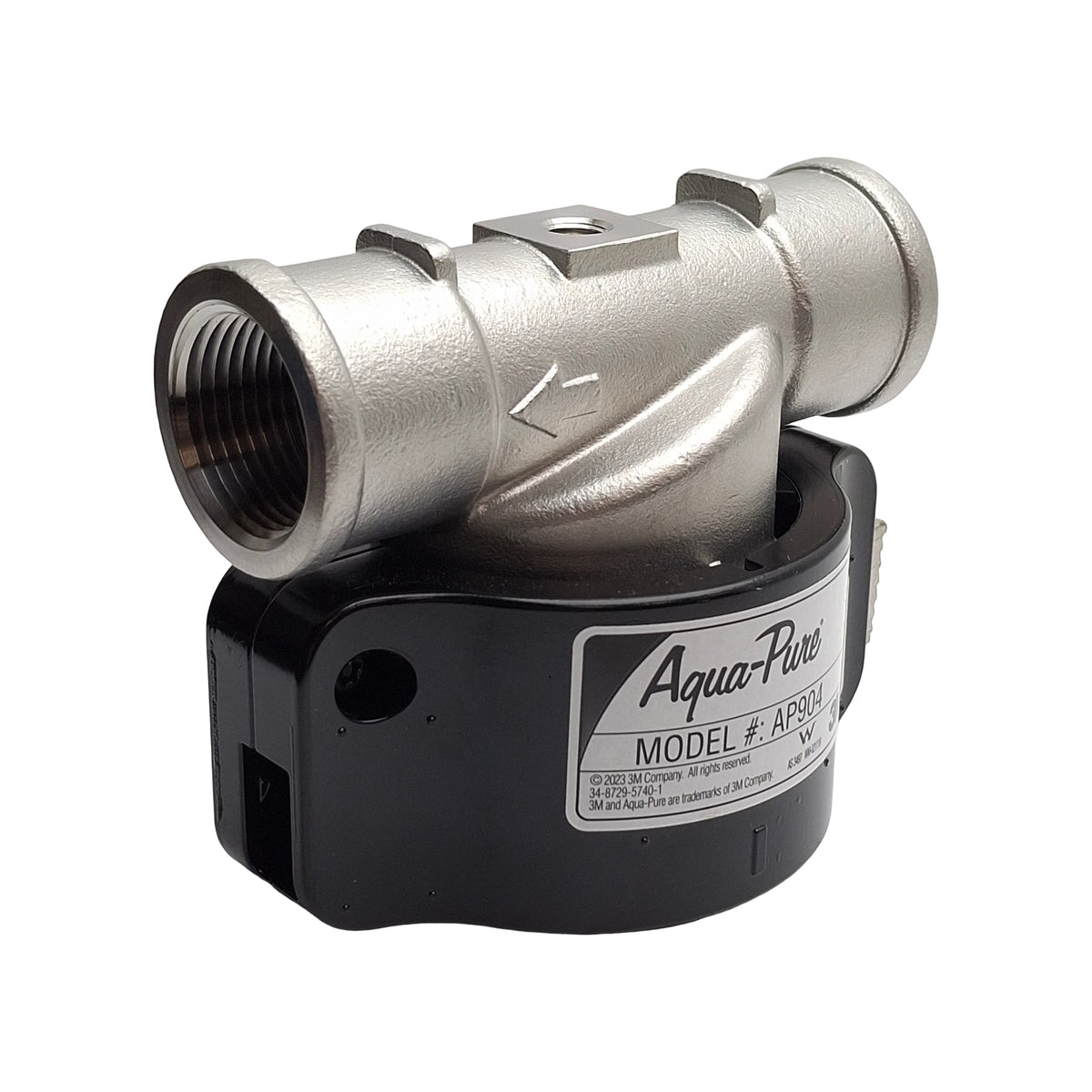 New – Open box 3M AP904 6223201 Aqua Pure Water Filter Head Assembly, 1in NPT, 304SS, 125psi