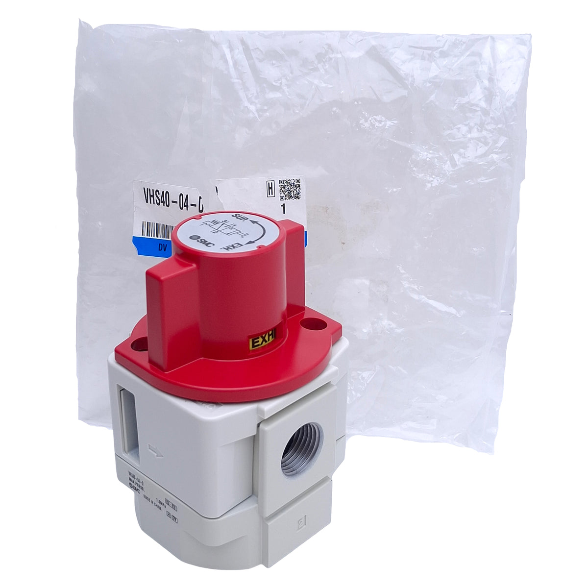 New SMC VHS40-04-D Pressure Relief Valve 3-Port, 1.0MPa, Left to Right, Rc1/2 Ports