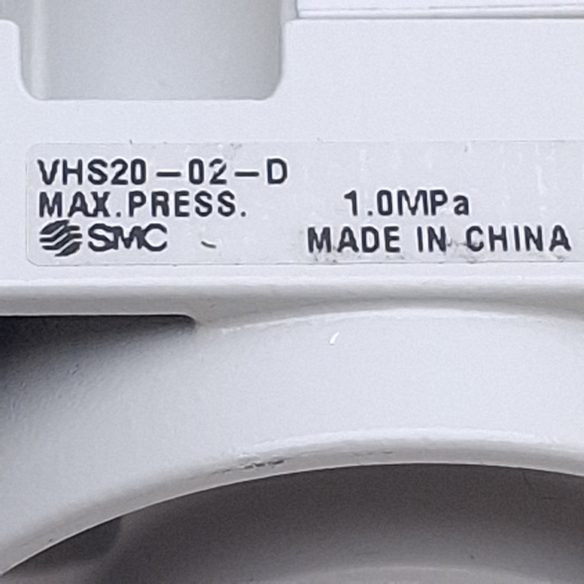 Used SMC VHS20-02-D Pressure Relief Valve 3-Port, 1.0MPa, Left to Right, Rc1/4 Ports