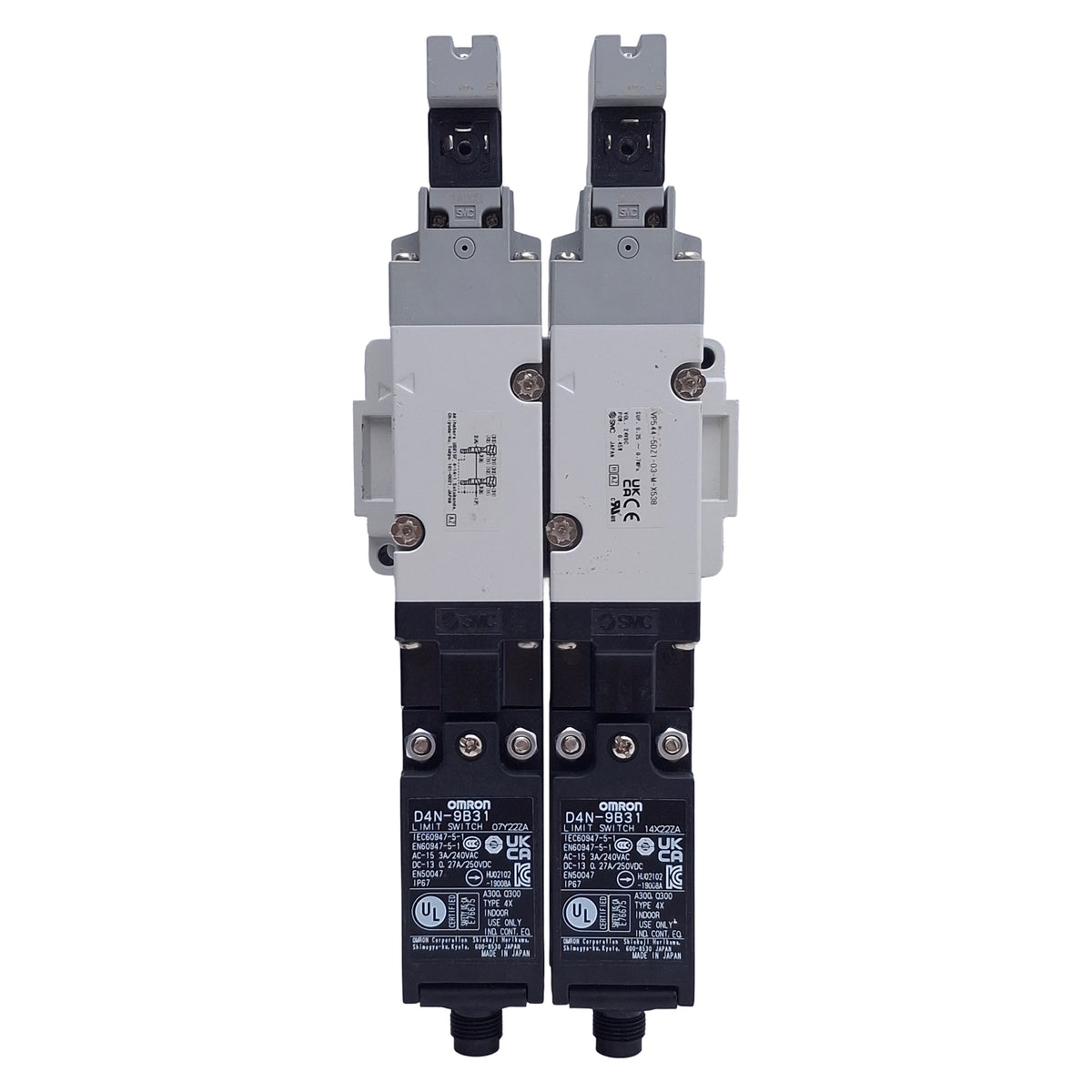 Used SMC VP544-5DZ1-03-M-X538 Residual Pressure Release Valve 0.25-0.7MPa, 24VDC Coil