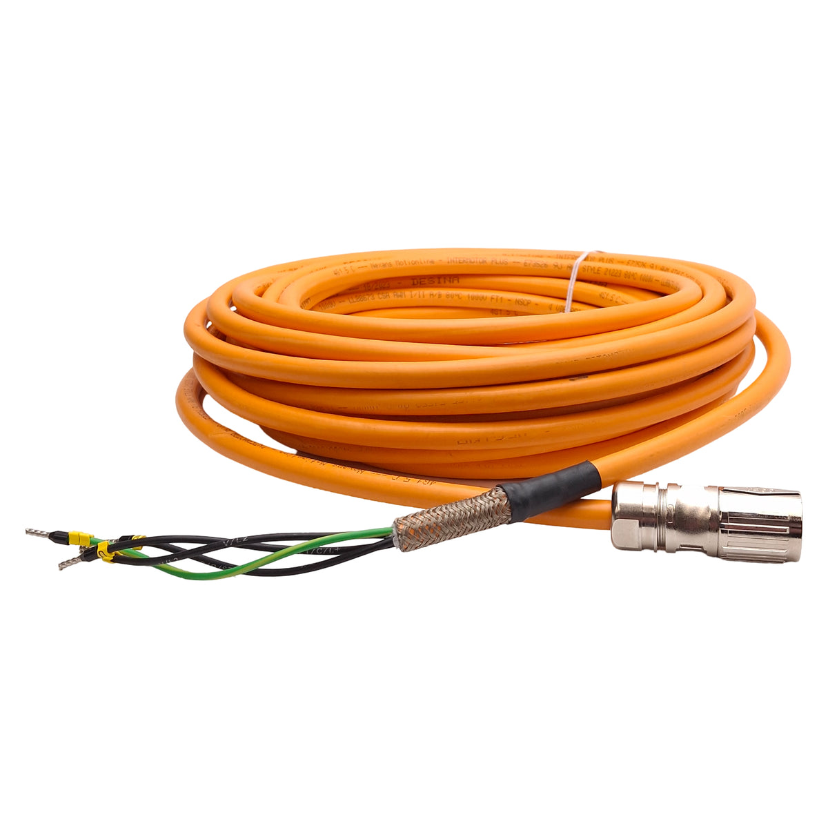 New Yaskawa JZSP-C7M143-10-E-G6 Sigma-7 Flexible Servo Motor Power Cable, M17, 10m