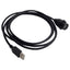 New L-Com WPUSBAX-2M Waterproof USB Panel Connector, Male - Female, USB-A