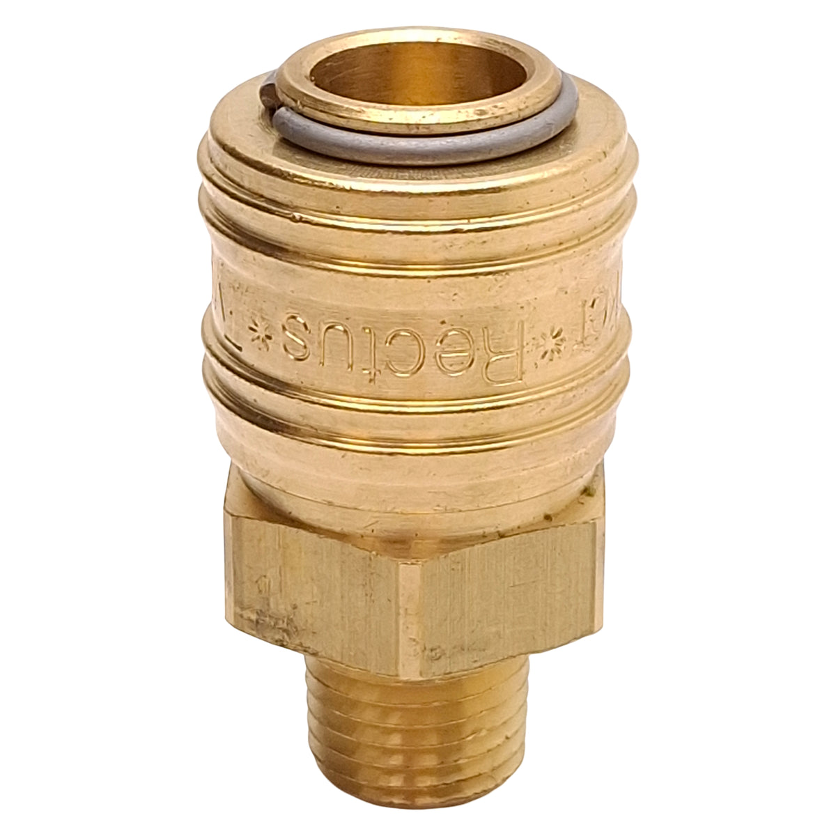 New Lot of 2 Parker 26KAAN13MPX Rectus Type 26 Brass Quick Connect Coupler 1/4in NPT