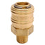 New Lot of 2 Parker 26KAAN13MPX Rectus Type 26 Brass Quick Connect Coupler 1/4in NPT