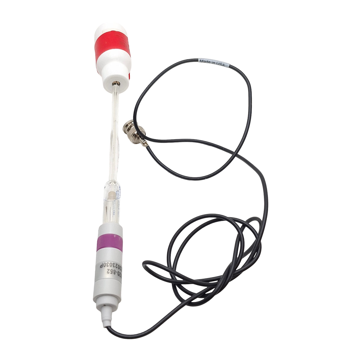 Used Fischer Scientific 13-620-852 Accumet SemiMicro Glass pH Electrode, 0-14pH, TRIS