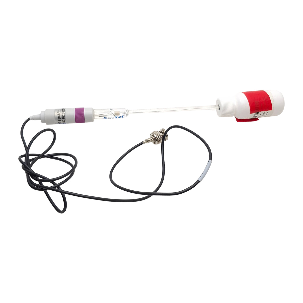 Used Fischer Scientific 13-620-852 Accumet SemiMicro Glass pH Electrode, 0-14pH, TRIS