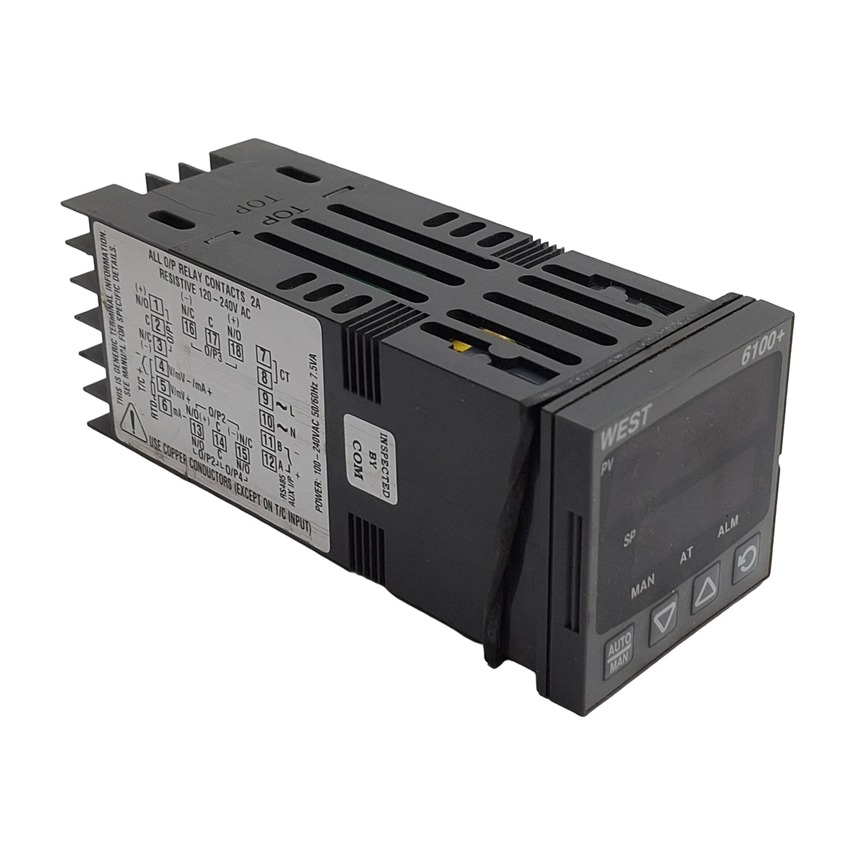 Used West P6101Z2211000 Process Controller, T/C RTD Input, Relay Output, 100-240VAC