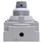 Used SMC VH401-N02 Side Ported Hand Valve3-Position, 1.0MPa, 1/4 NPT Ports *No Lever*