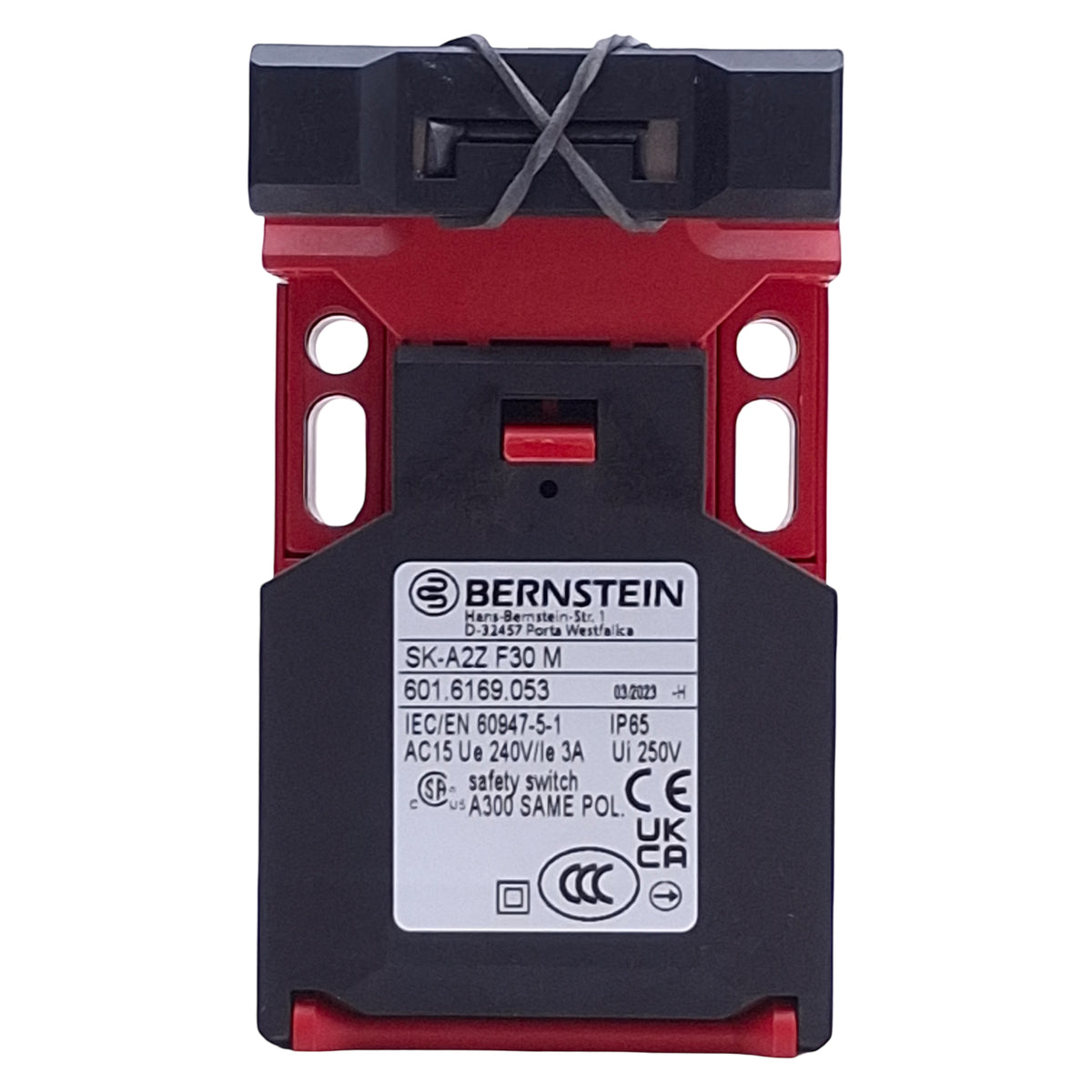 New – Open box Bernstein SK-A2Z F30 M Compact Safety Interlock Switch w/Key, 2NC, 250VAC 10A