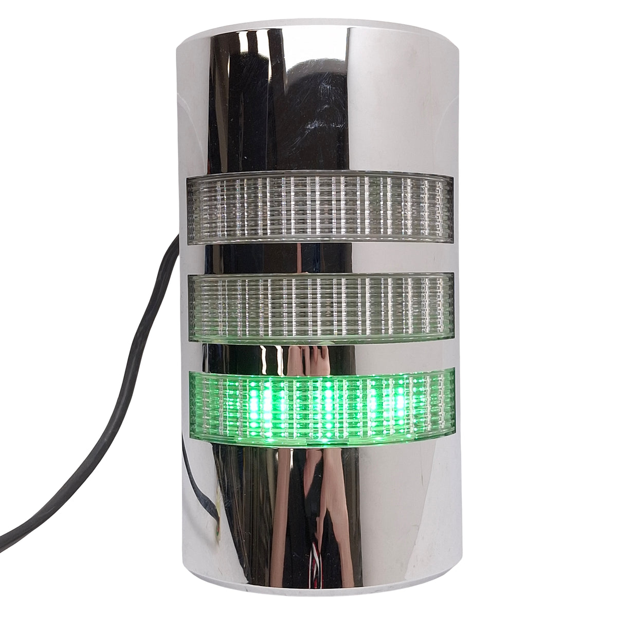 Used Patlite WE-302-RYG Wall Mount Signal Tower, Red/Amber/Green Continuous, 24VAC/DC