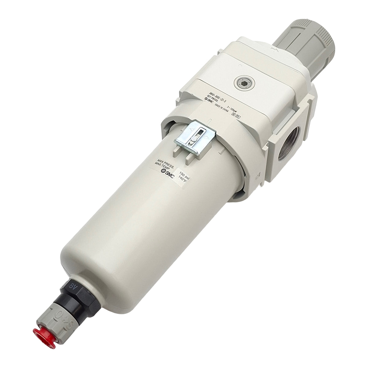 New SMC AW40-N06C-2Z-D Pneumatic Regulator, 3/4in NPT, 7-125PSI Set Pressure, 5µm