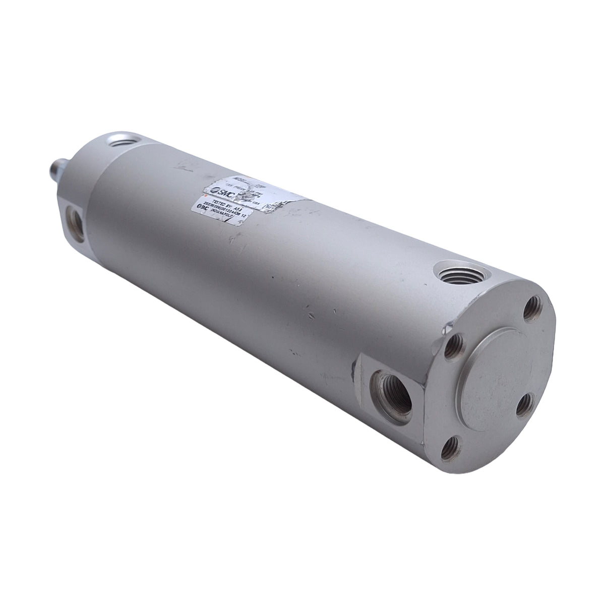 Used SMC NCGBN50-0450 Pneumatic Cylinder, Bore 50mm, Stroke 4.5in, Port 1/4in NPT