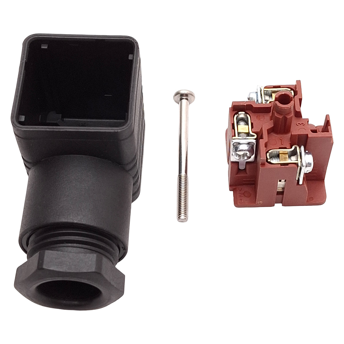 New – Open box Lot of 6 SMC DIN 43650 A Solenoid Connector Form A 2-Contact + Ground 250VAC 10A