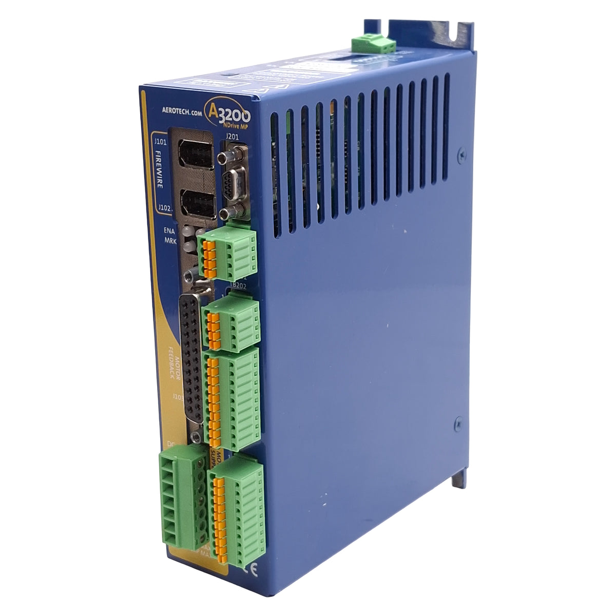 Used Aerotech A3200 NDRIVEMP10-IO NDrive Servo Drive, 1-Axis, FireWire, 10-80VDC 5A
