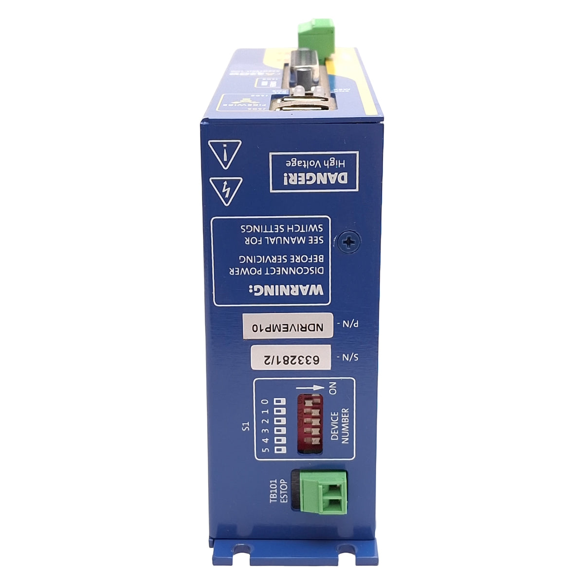 Used Aerotech A3200 NDRIVEMP10 NDrive Servo Drive, 1-Axis, FireWire, 10-80VDC 5A