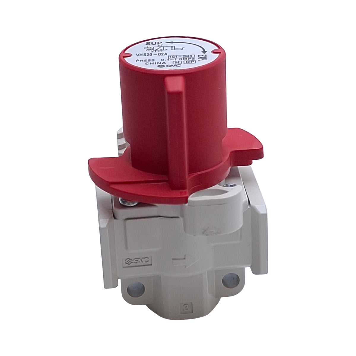New SMC VHS20-02A Pressure Relief Valve 3-Port, 0.1~1.0 MPa, Single Action, Rc1/4