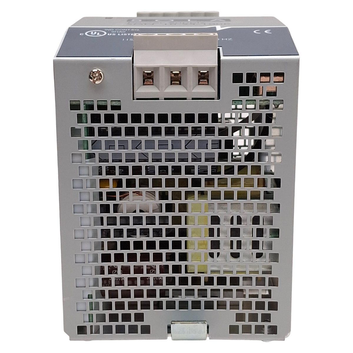 Used Emerson SDN 10-24-100P SolaHD Power Supply, 240W 24VDC 10A Out, 115/230VAC Input