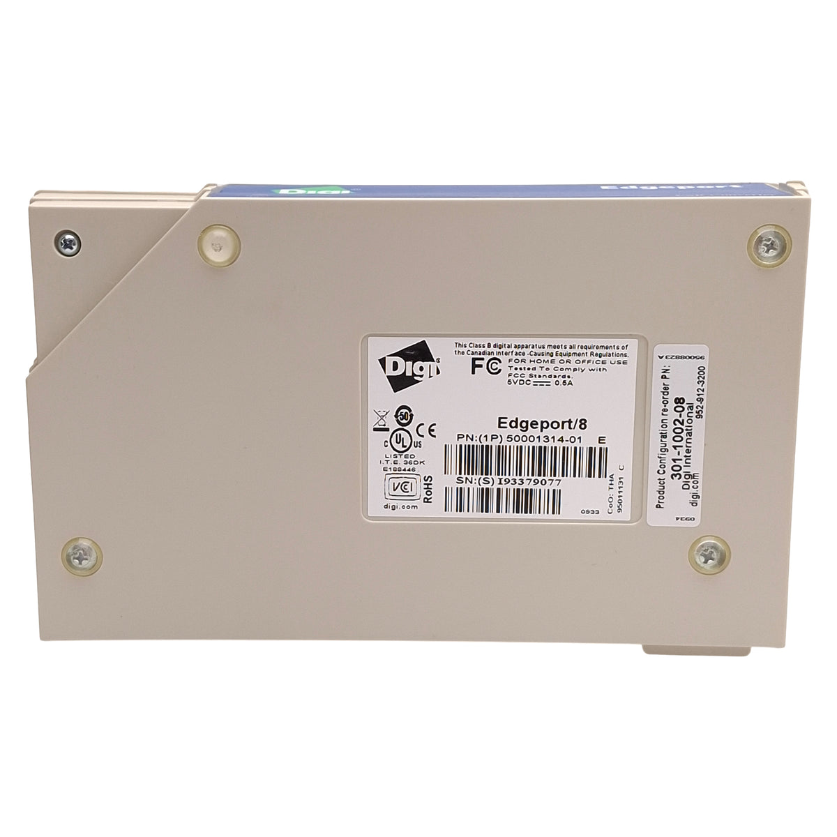 Used Digi 50001314-01 Edgeport/8 USB-to-Serial Converter, 8-Port, DB9, USB-B, 5VDC