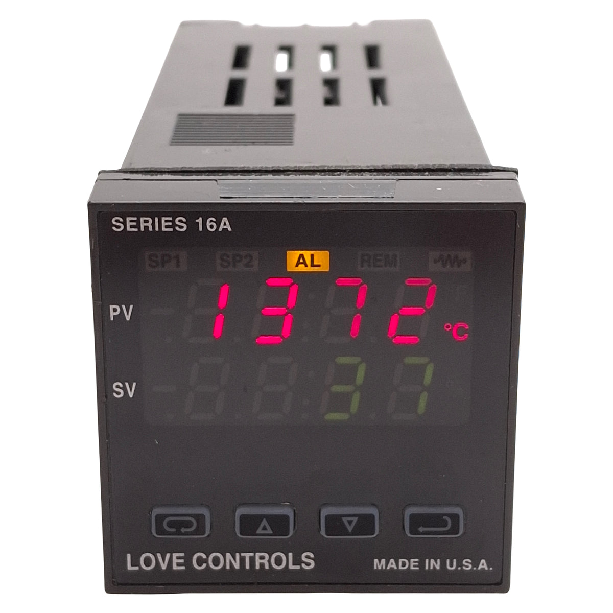 Used Love Controls 16A2151 Universal Process Controller, 0-20mA & SSR Output, 1/16DIN