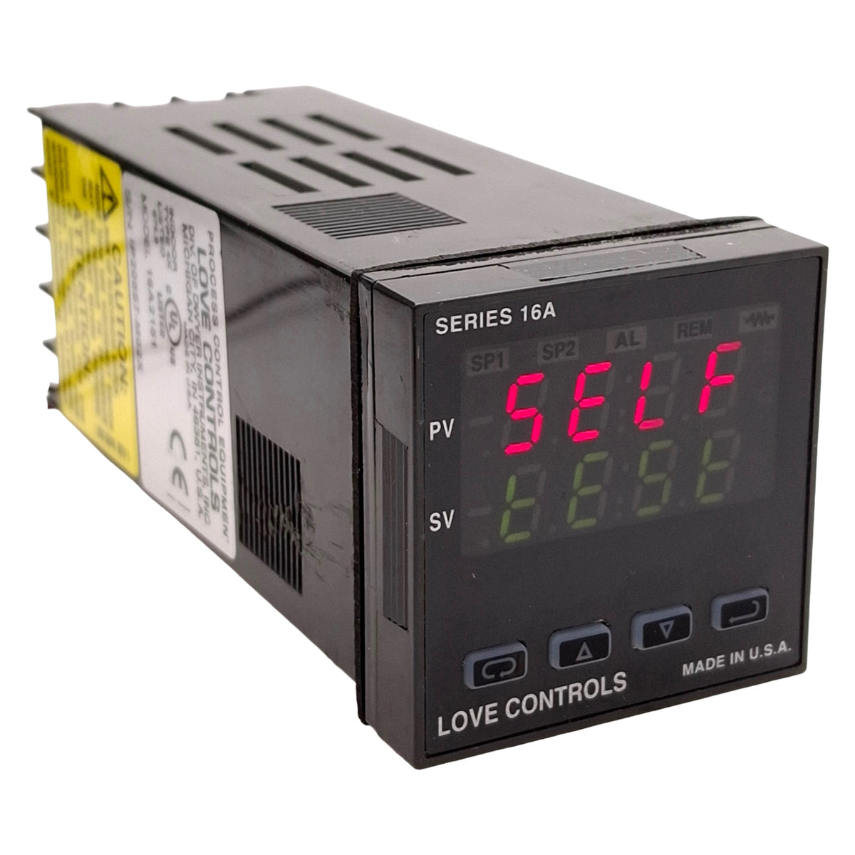 Used Love Controls 16A2151 Universal Process Controller, 0-20mA & SSR Output, 1/16DIN