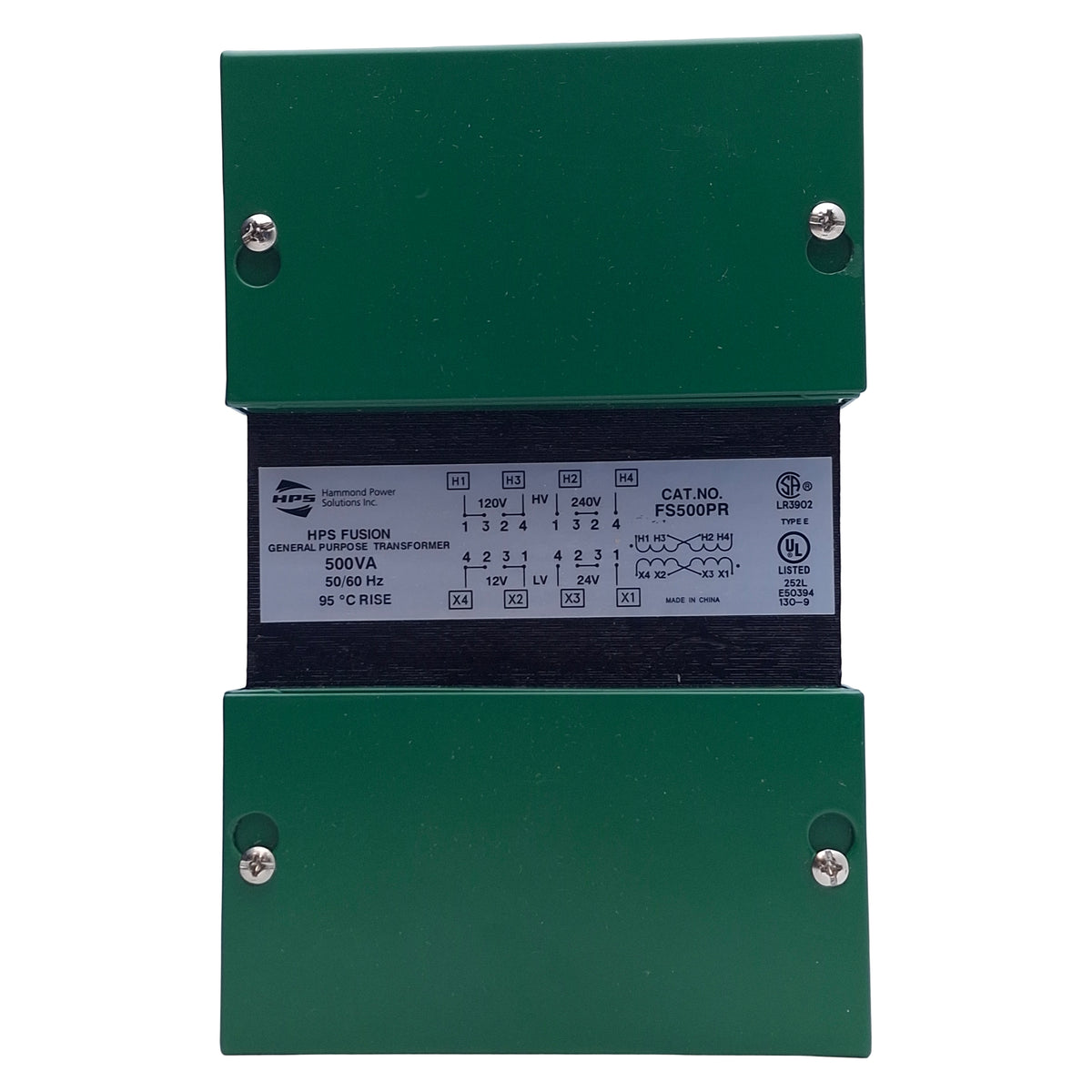 New – Open box Hammond Power Solutions FS500PR Control Transformer 120x240VAC, 500VA Max