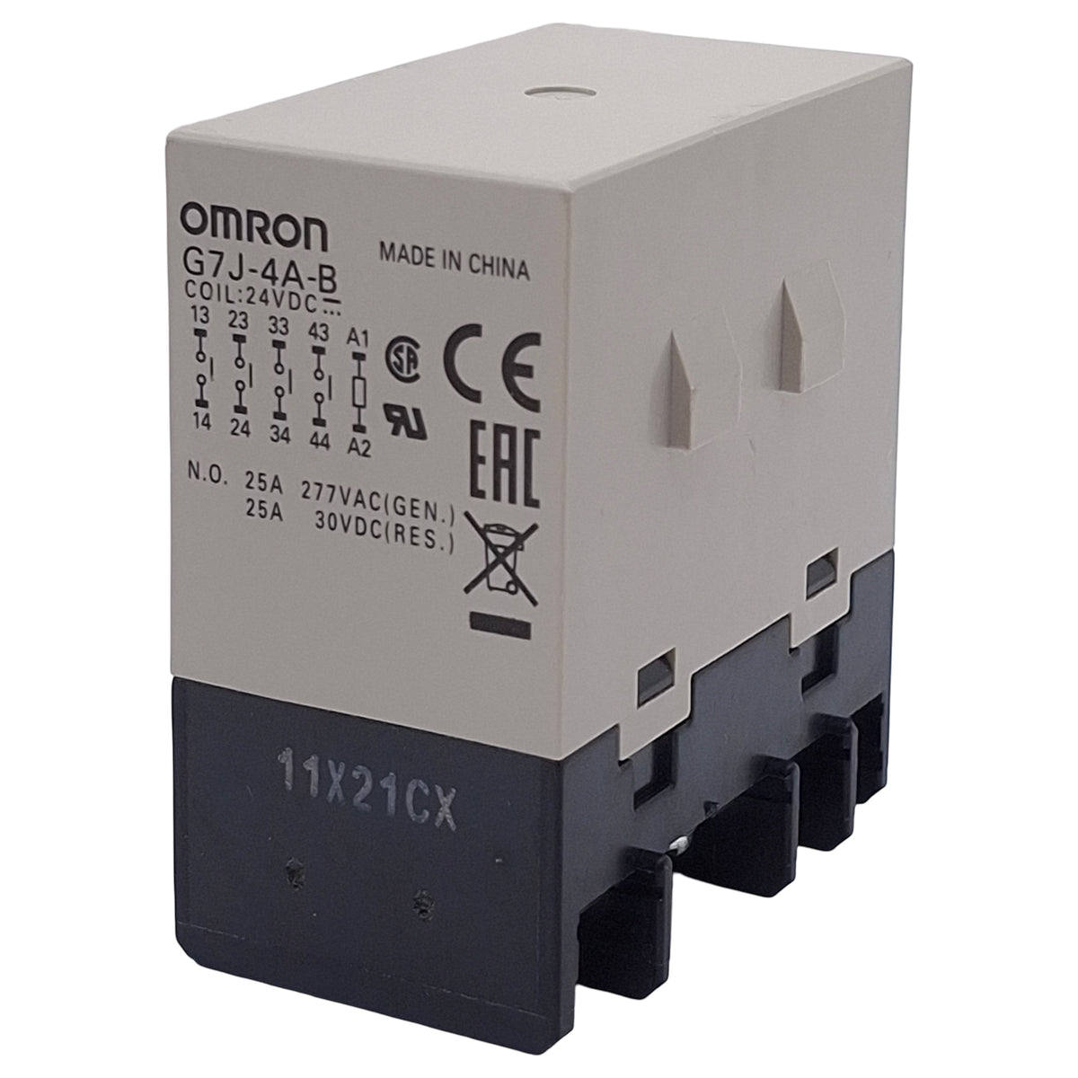 New – Open box Omron G7J-4A-B DC24 Electromechanical Power Relay, 4PST-NO Contact, 24VDC Coil