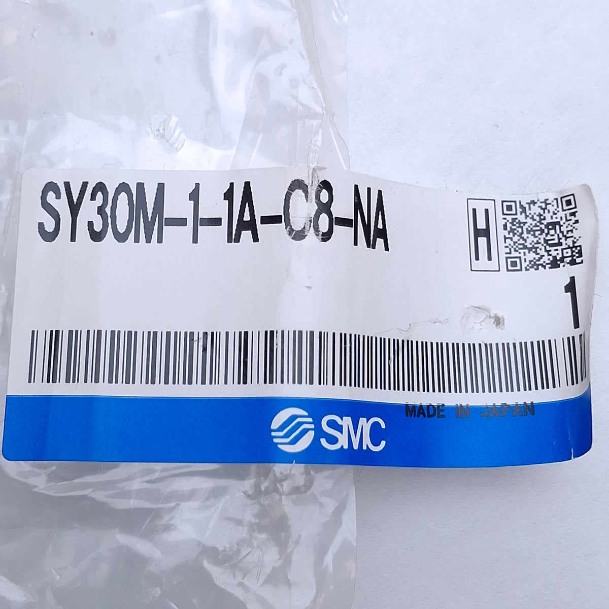 New SMC SY30M-1-1A-C8-NA Solenoid Valve D Side End Plate, 4/5-Port ø8mm One-Touch