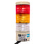 Used Patlite LES-302AW-RYC LED Signal Tower, 3-Tier, Red/Amber/Clear, 24VAC/DC