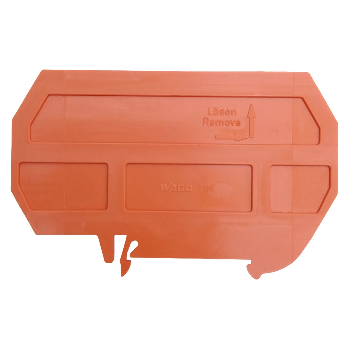 New Lot of 25 WAGO 209-190 Orange Separator For Ex e/Ex i Applications, DIN Rail