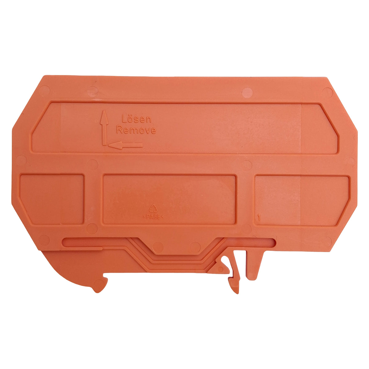 New Lot of 25 WAGO 209-190 Orange Separator For Ex e/Ex i Applications, DIN Rail