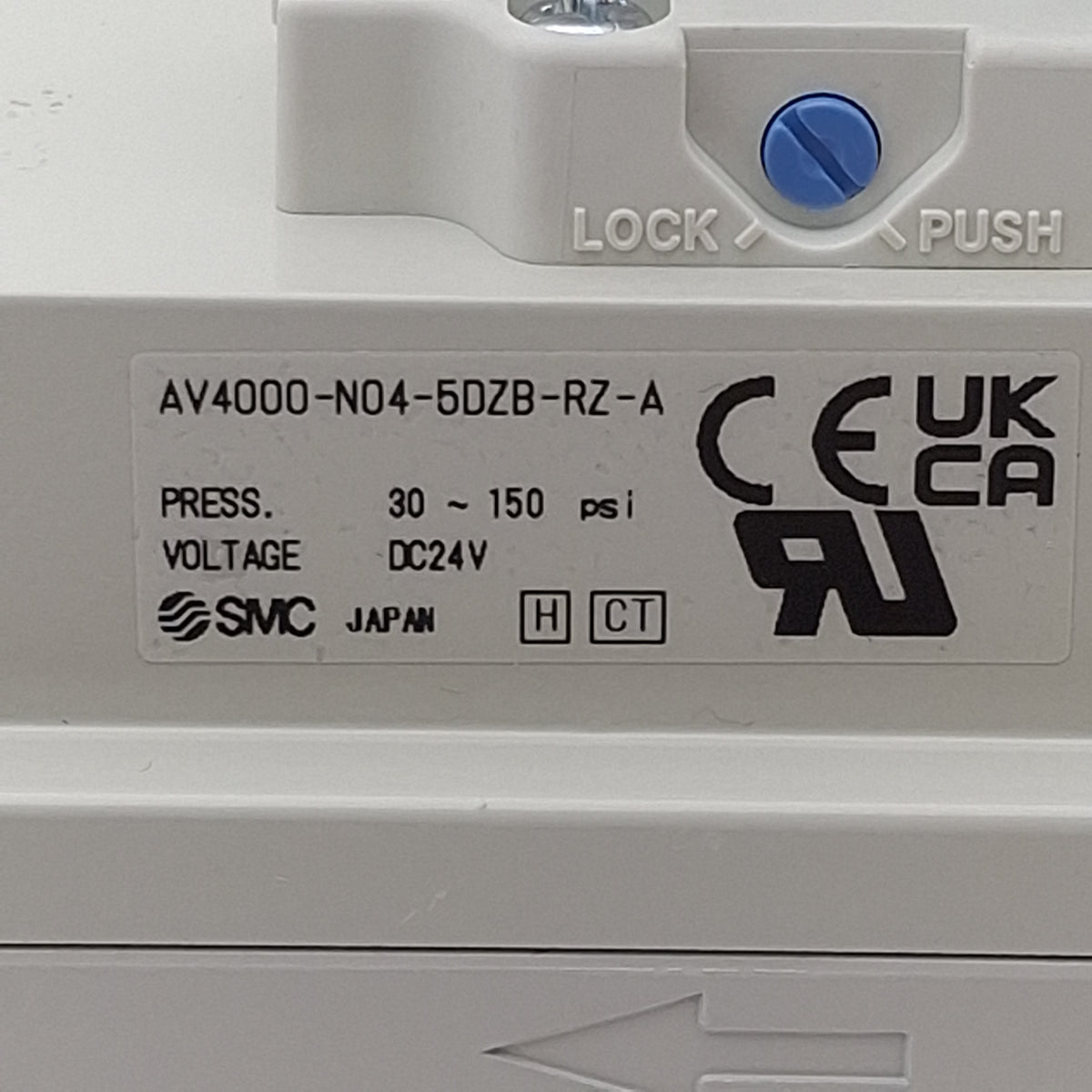 New SMC AV4000-N04-5DZB-RZ-A Soft Start Valve, 1/2in NPT, 30-150psi, 24VDC Coil