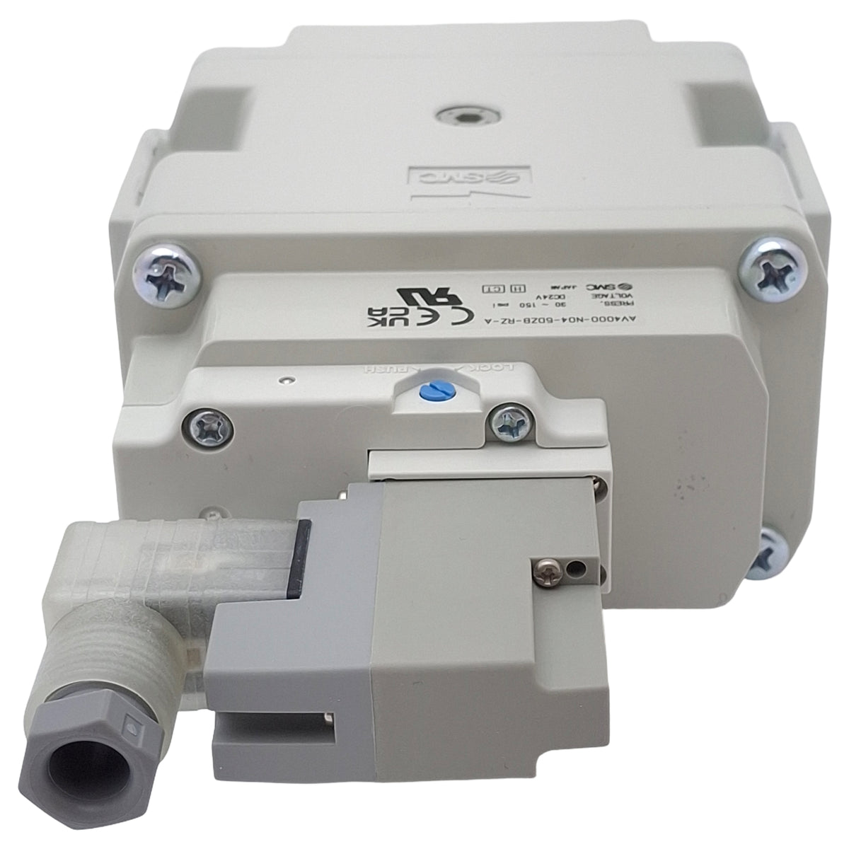 New SMC AV4000-N04-5DZB-RZ-A Soft Start Valve, 1/2in NPT, 30-150psi, 24VDC Coil