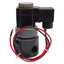 Used Plast-O-Matic EAST4EP6W11-024DC-PV Solenoid Valve, 2-Position, 140psi, 1/2in NPT
