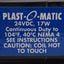 Used Plast-O-Matic EAST4EP6W11-024DC-PV Solenoid Valve, 2-Position, 140psi, 1/2in NPT