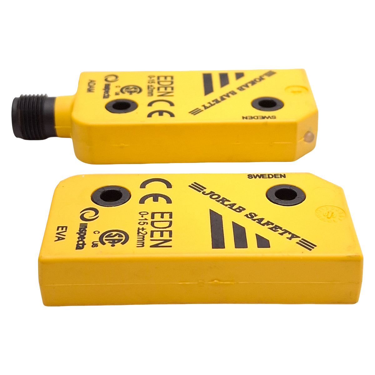 Used Jokab Safety EDEN Inspecta Non-Contact Safety Sensor ADAM & EVA 0-15mm M12 5-Pin