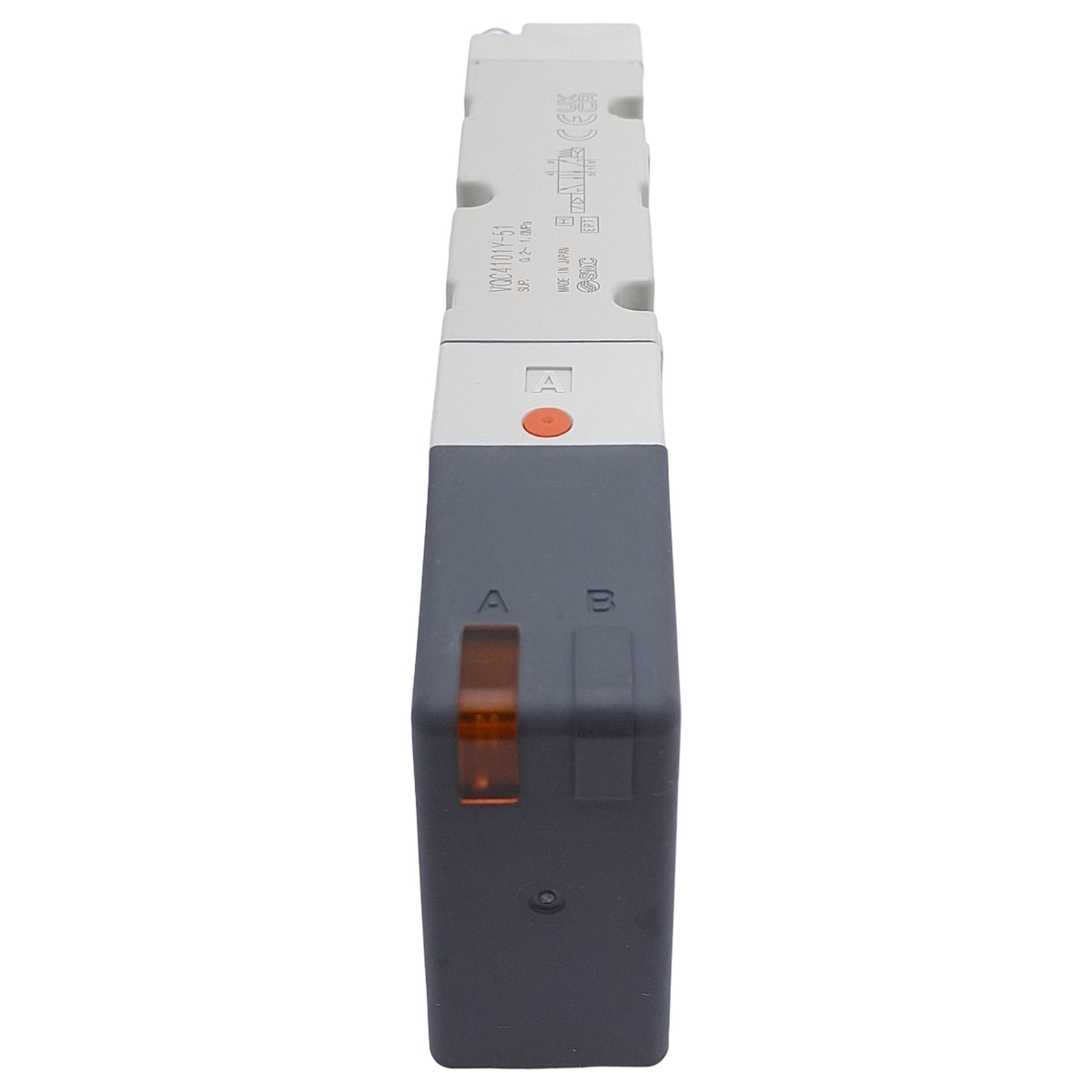 New – Open box SMC VQC4101Y-51 Base-Mount Solenoid Valve, 5/2-Way, 0.2-1.0MPa, 24VDC Coil